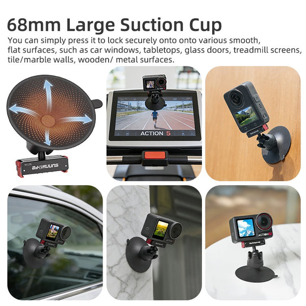 Magnetic Ball Head Suction Mount for Osmo Action 5 4 3 / Osmo 360