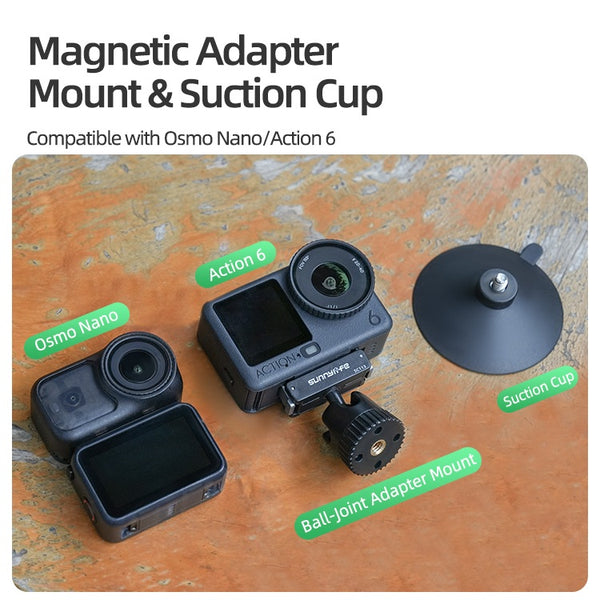 Magnetic Ball Head Suction Mount for Osmo Nano