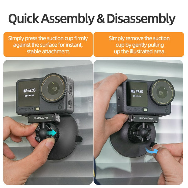 Magnetic Ball Head Suction Mount for Osmo Action 6