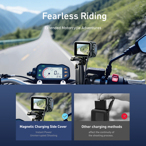 Magnetic Charging Side Door Kit for GoPro Hero 13 12 11 10 9