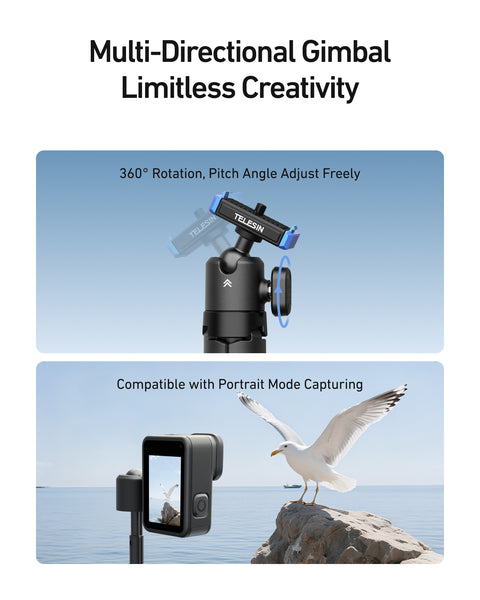 Magnetic Hand Grip Tripod for GoPro MAX 2