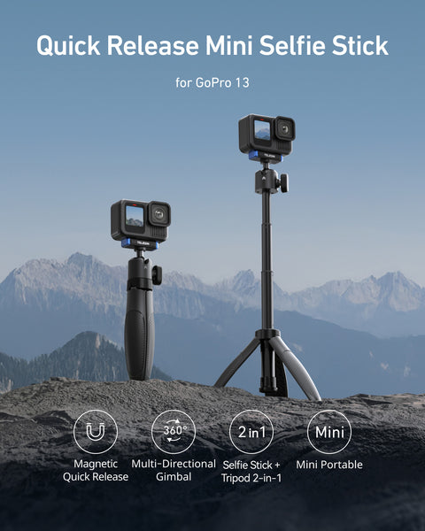 Magnetic Hand Grip Tripod for GoPro Mission 1 Series