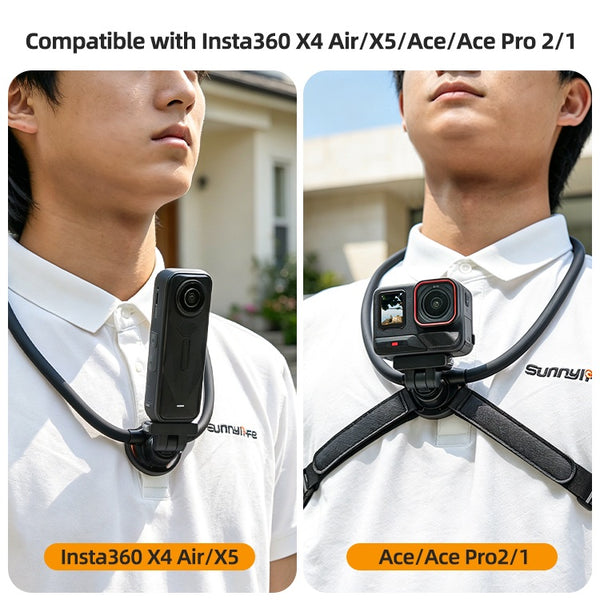 Magnetic Neck Strap Mount for Insta360 X5 / X4 Air / Ace Pro 2 1