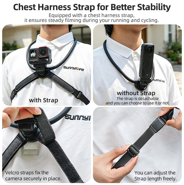 Magnetic Neck Strap Mount for Insta360 X5 / X4 Air / Ace Pro 2 1
