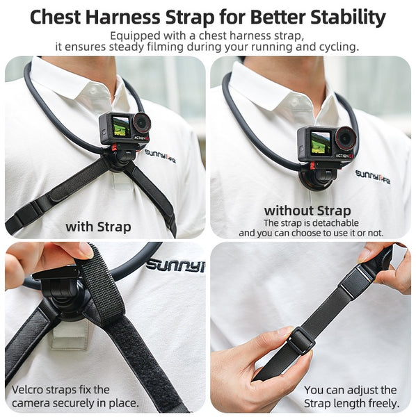 Magnetic Neck Strap Mount for Osmo Action 5 4 3 2 / Osmo 360