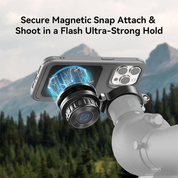 Magnetic Phone Adapter for Telescopes / Microscopes / Binoculars / Monoculars