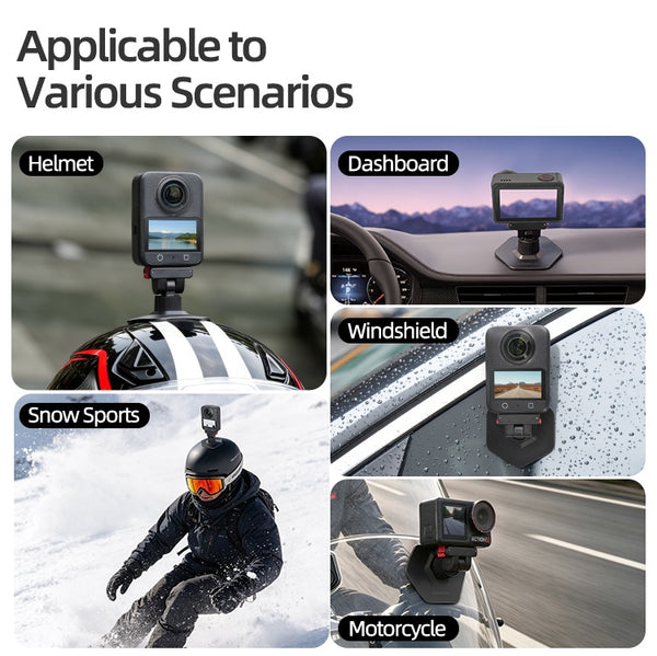 Magnetic Quick Release Helmet Mount for Osmo Action 5 4 3 2 / Osmo 360