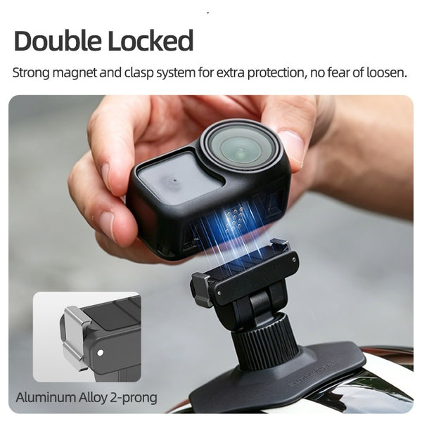 Magnetic Quick Release Helmet Mount for Osmo Action 6 / Osmo Nano / Osmo 360 II