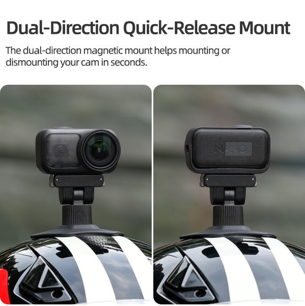 Magnetic Quick Release Helmet Mount for Osmo Action 6 / Osmo Nano / Osmo 360 II