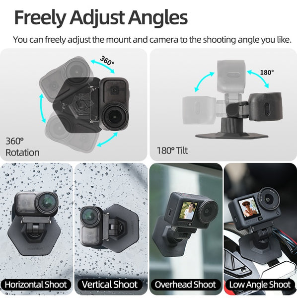 Magnetic Quick Release Helmet Mount for Osmo Action 6 / Osmo Nano / Osmo 360 II