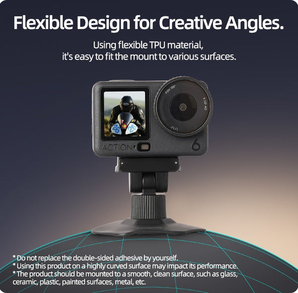 Magnetic Quick Release Helmet Mount for Osmo Action 6 / Osmo Nano / Osmo 360 II