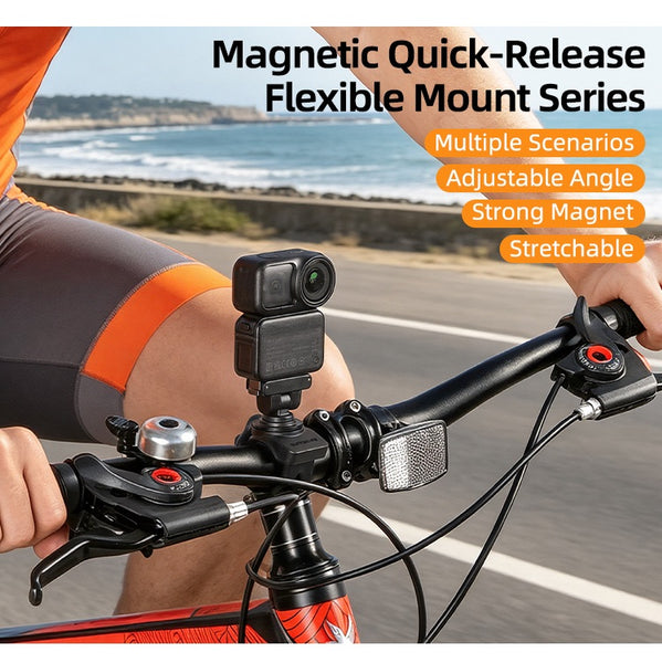 Magnetic Silicone Handlebar Mount for Osmo Action 6 / Osmo Nano / Osmo 360 II