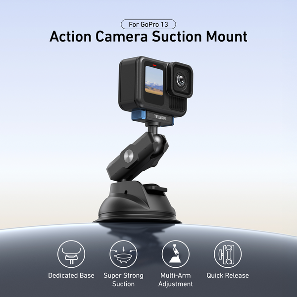 Magnetic Suction Cup Mount for GoPro Hero 13