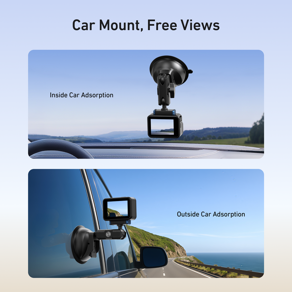 Magnetic Suction Cup Mount for GoPro MAX 2