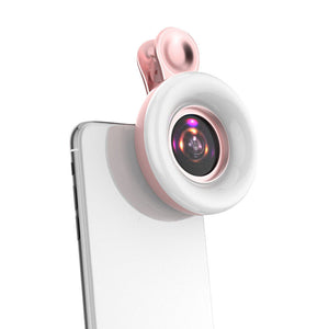 Mini Fill Light 15x Macro Phone Lens