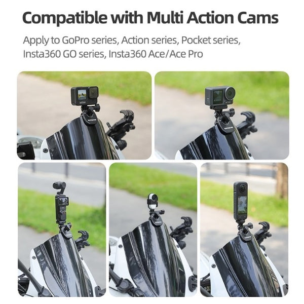 Motorcycle Windscreen Clamp Camera Mount