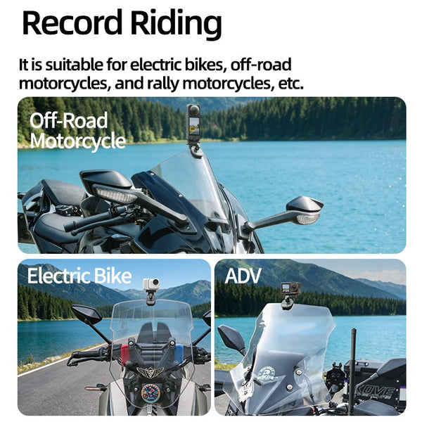 Motorcycle Windscreen Mount for Insta360 GO Ultra