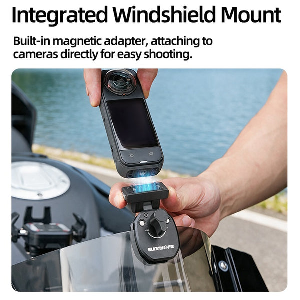 Motorcycle Windscreen Mount for Insta360 GO Ultra
