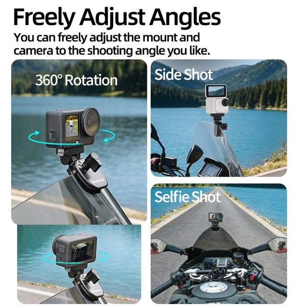 Motorcycle Windscreen Mount for Insta360 GO Ultra