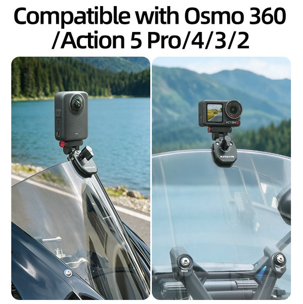 Motorcycle Windscreen Mount for Osmo Action 5 4 3 2 / Osmo 360