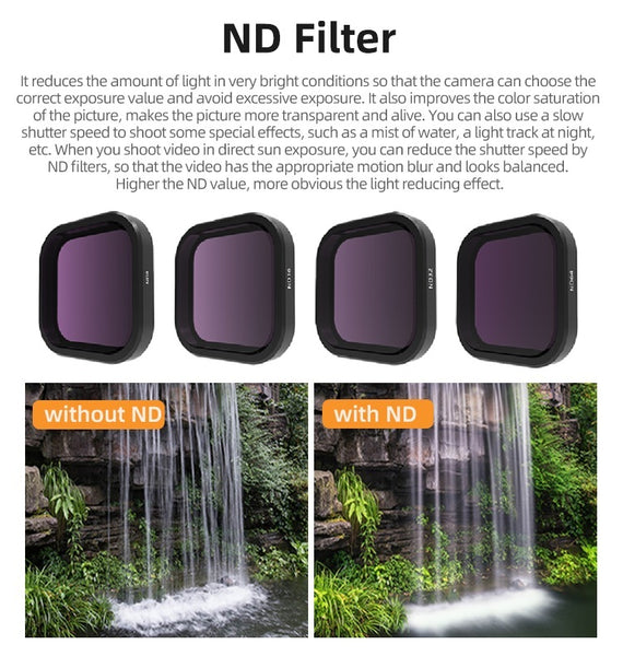 ND Filter Lens Set for GoPro LIT HERO