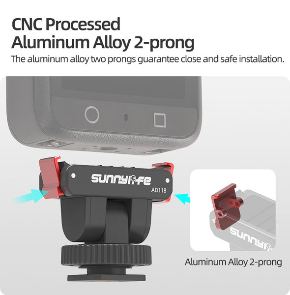 Magnetic Cold Shoe Mount for Osmo Action 5 4 3 2 / Osmo 360