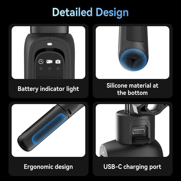 Power Handle for GoPro Hero 13 / MAX 2 / LIT HERO