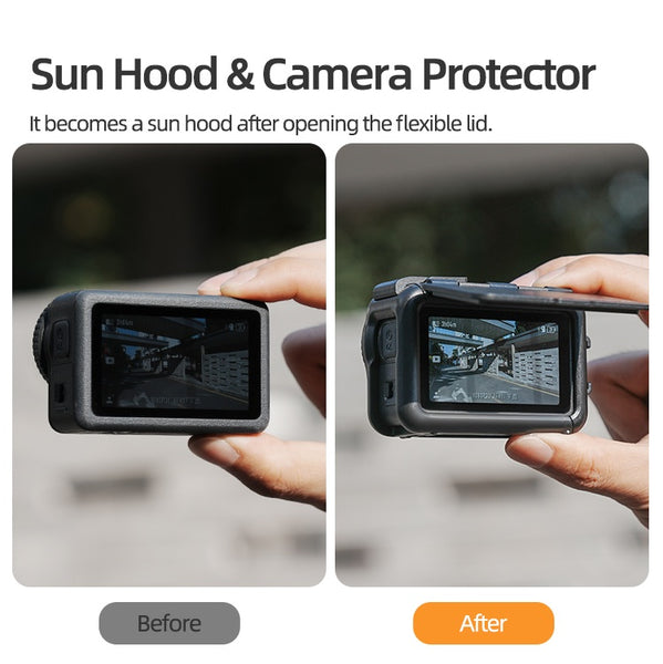 Protective Frame Case with Sun Hood for Osmo Action 6