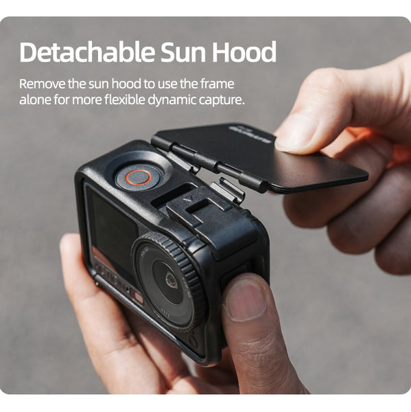 Protective Frame Case with Sun Hood for Osmo Action 6