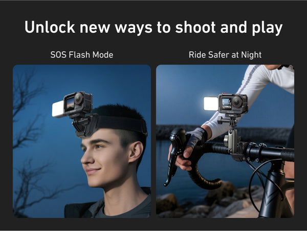 Quick Release Fill Light for Osmo Action 5 4 3 / Osmo 360 / Osmo Nano