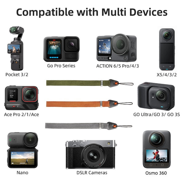 Quick Release Wrist Strap for Osmo Action 6 5 4 3 2 / Osmo 360 / Osmo Nano