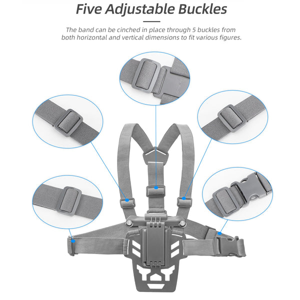 Remote Control Chest Strap Holder for Mini 4 / Mini 3 / Mavic 3 / Air 3 (RC/RC 2 Smart Controller)