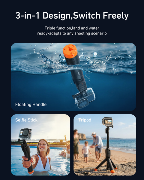 Remote Control Floating Selfie Stick for Osmo Action 6/5/4