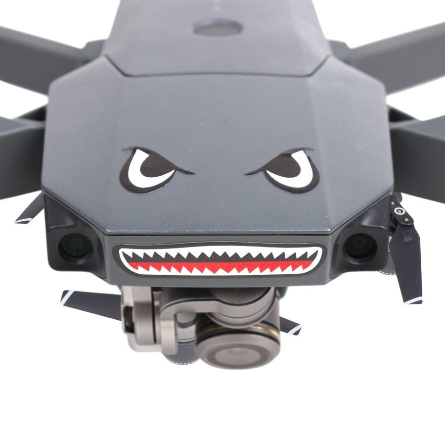 Shark Facial Expression Sticker for Drones | CamGo