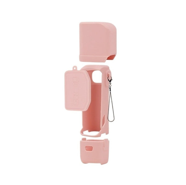 Silicone Case Cover Set for Insta360 Luna Ultra (Pink)
