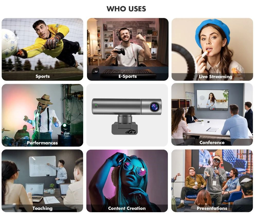 Smart Auto Tracker Live Stream Web Camera | CamGo