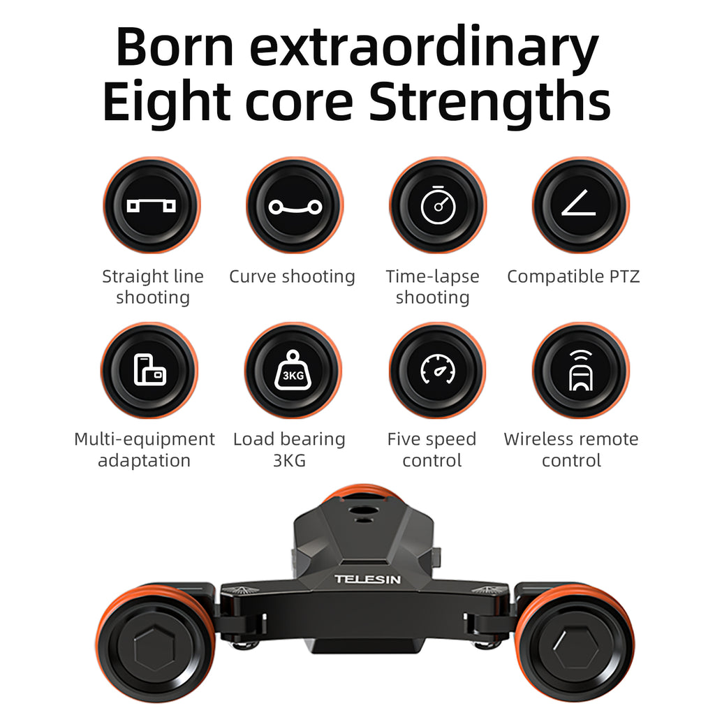 Telesin Smart Motor Camera Dolly for GoPro | CamGo