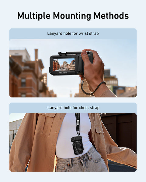 Aluminum Street Grip for Osmo Action 5 Pro / Osmo Action 4 / Osmo Action 3