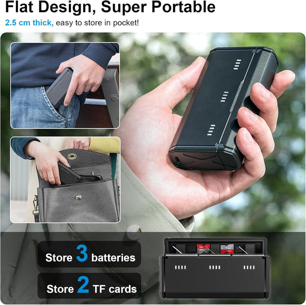 Triple Charger Battery Box for GoPro Mission 1 Series