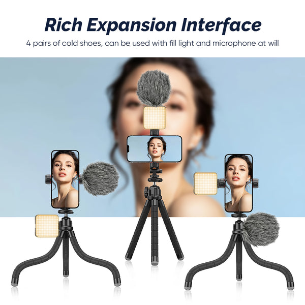 Flexible Tripod Phone Vlogging Kit