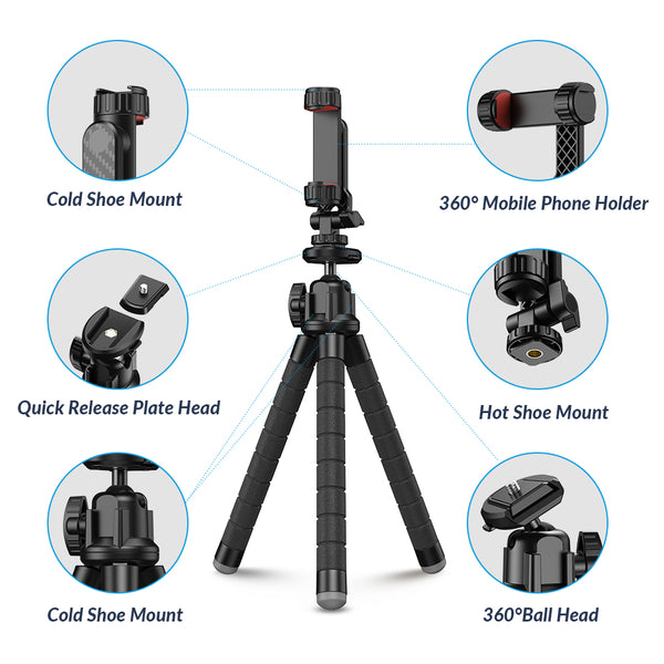Flexible Tripod Phone Vlogging Kit