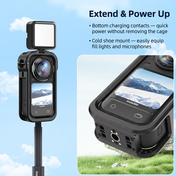 Vlogging Cage Case for Insta360 X6