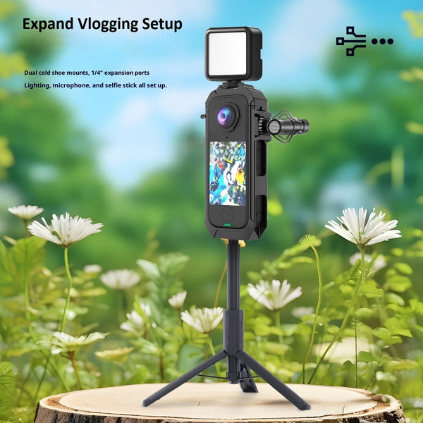 Vlogging Cage Case for Insta360 X5