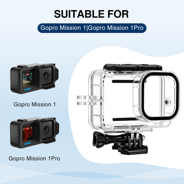Waterproof Case for GoPro Mission 1 / 1 Pro