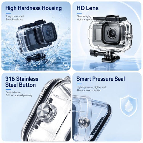 Waterproof Case for GoPro Mission 1 / 1 Pro