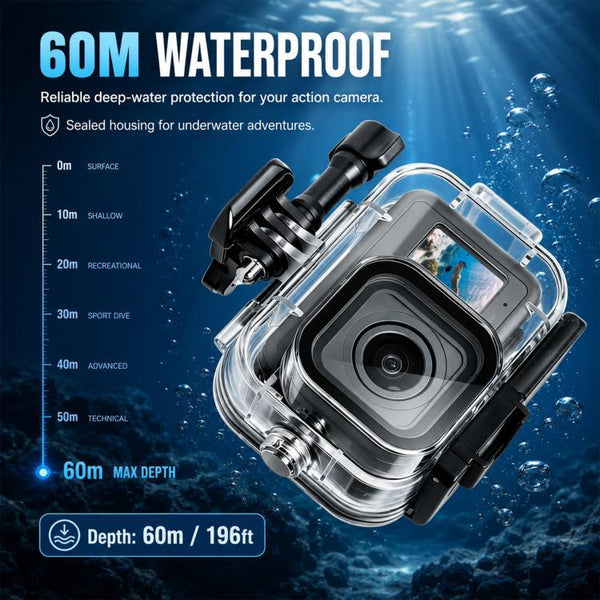 Waterproof Case for GoPro Mission 1 / 1 Pro