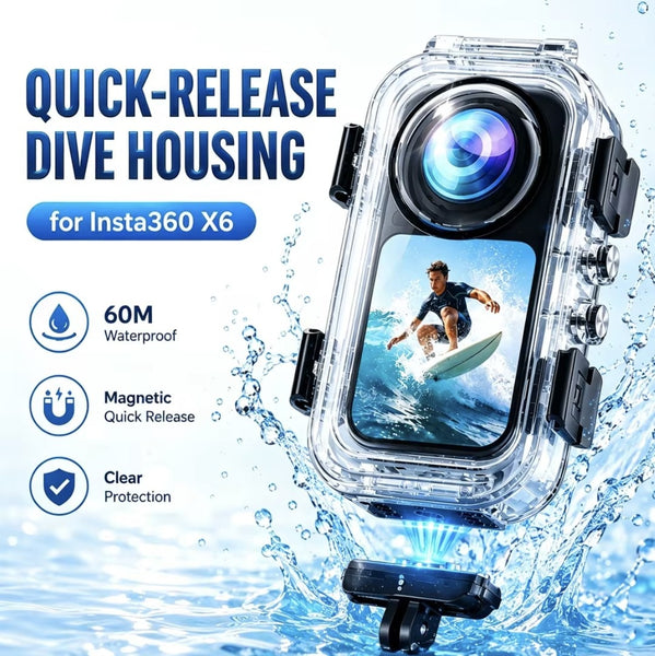 Waterproof Case for Insta360 X6