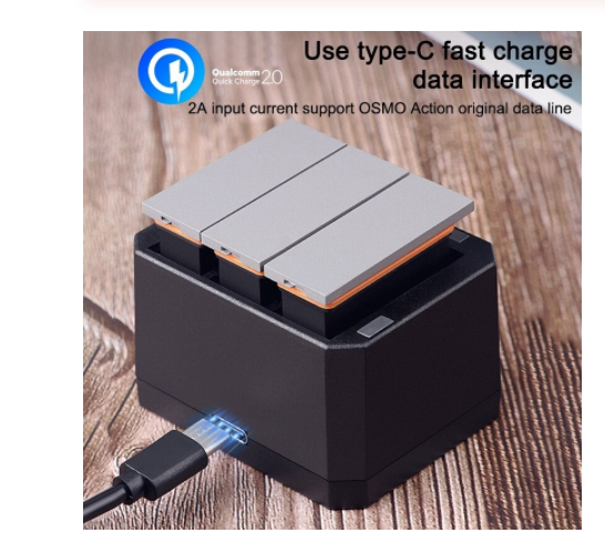 Triple Battery Charger for Osmo Action