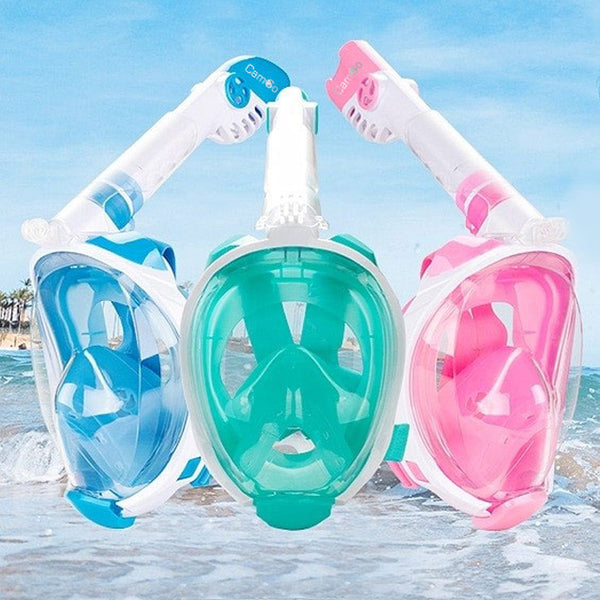 CamGo Kids Full Face Snorkel Mask for GoPro