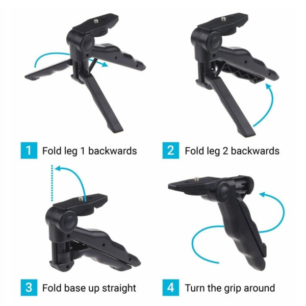Hand Grip Folding Tripod Mount for GoPro